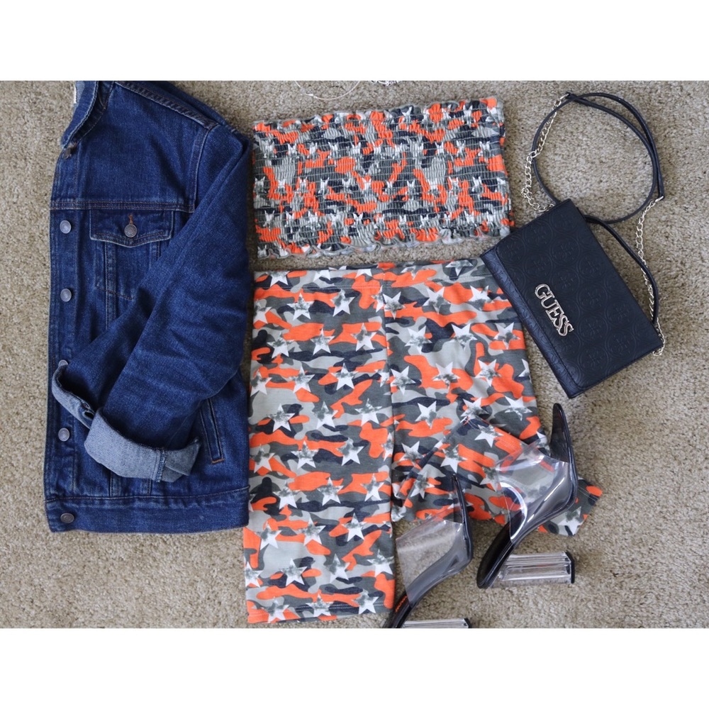 Camouflage two piece set
